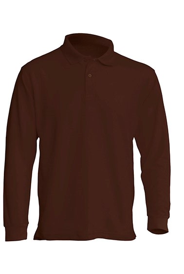POLO REGULAR MAN LS ( JHK T-SHIRT ) chocolate